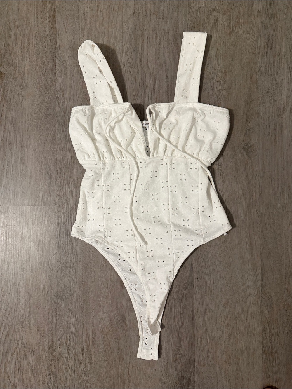 FashionNova White Body Suit